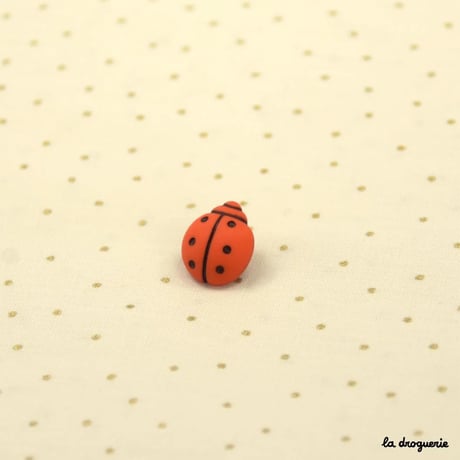 Bouton Coccinelle, la bête à pois 14 mm