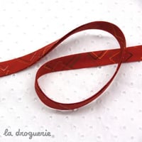Biais Liberty “Vonetta” Rouge | Biais replié - largeur pliée 10 mm