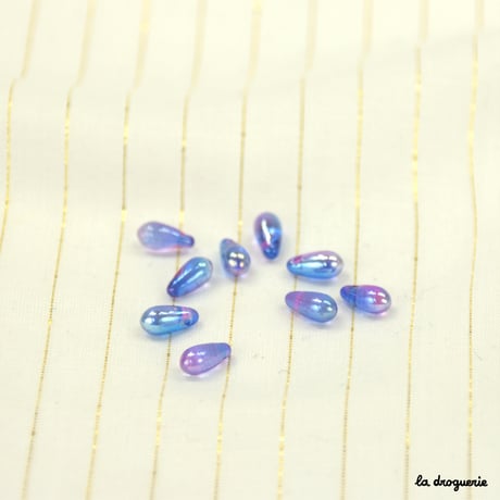 Perle Tonga goutte irisée | Perle 8x4 mm