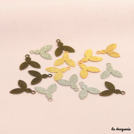 Perle Calissons en breloque granité | Perle 16x14 mm