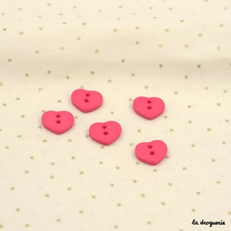 Bouton Caprice coeur 12 mm