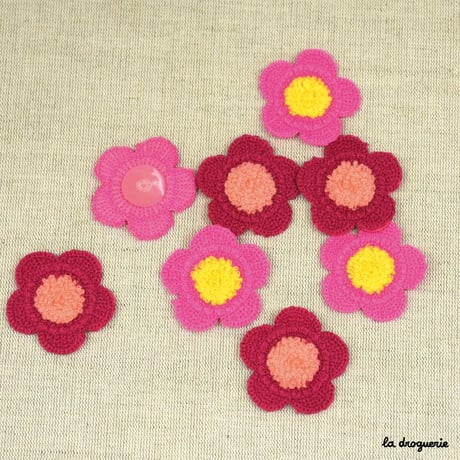 Ecusson Fun Flowers 45 mm | Ecusson à thermocoller 45 mm