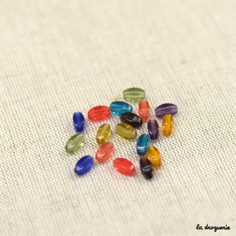 Perle Cellophane olive 4 faces | Perle 8x4 mm