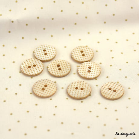 Bouton « Mini damiers pion » 15 mm