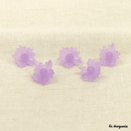Bouton Fruité bis fleur 17 mm