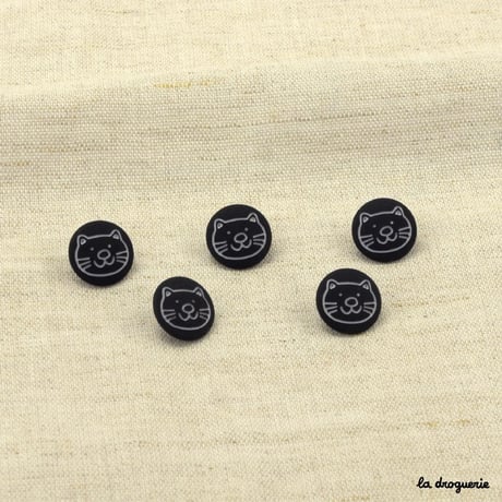 Bouton Esquisse : chat 12 mm