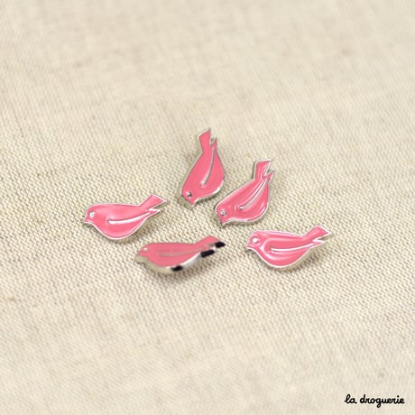 Bouton Piou-Piou émaillé 25 x 12 mm