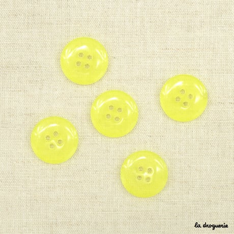 Bouton Fluo pion 4 trous translucide 15 mm