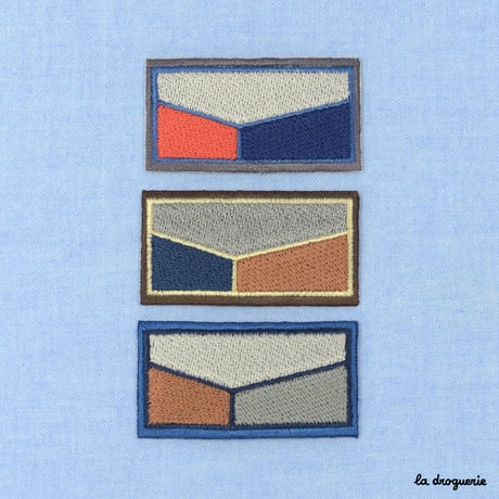 Ecusson Façon drapeau 54 mm | Ecusson à thermocoller 54×29 mm