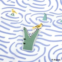 Ecusson “Ah! les crocrocro + oiseau”