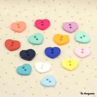 Bouton Caprice coeur 15 mm