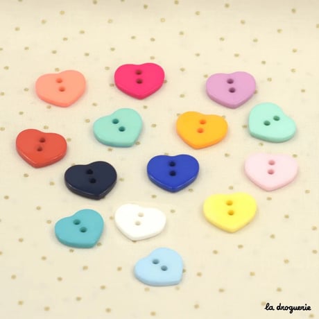 Bouton Caprice coeur 15 mm