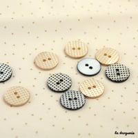Bouton « Mini damiers pion » 18 mm