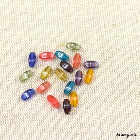 Perle Cellophane olive 4 faces | Perle 8x4 mm