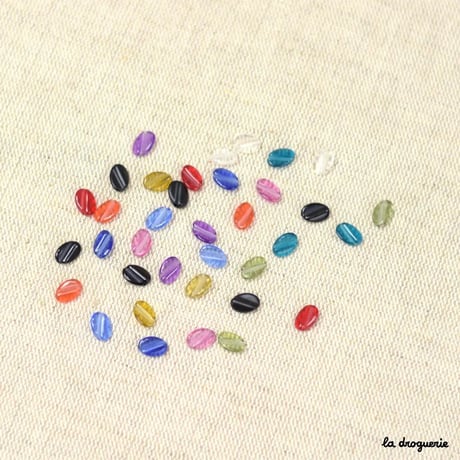 Perle Cellophane grain de café | Perle 8x6 mm