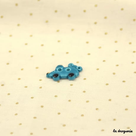 Bouton Drôle de bête souris à roulettes 15 mm