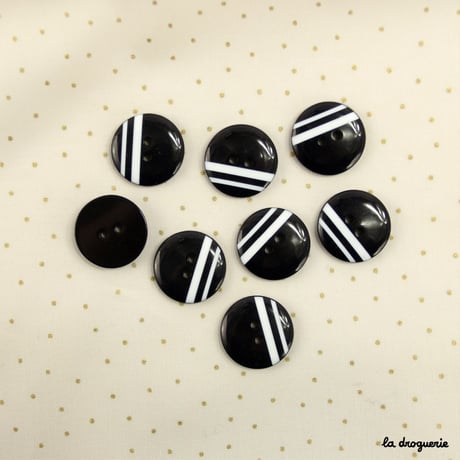 Bouton « Réglisse 2 traits » 20 mm