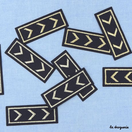 Ecusson Chevrons d’officier 65 mm | Ecusson à thermocoller 65×25 mm