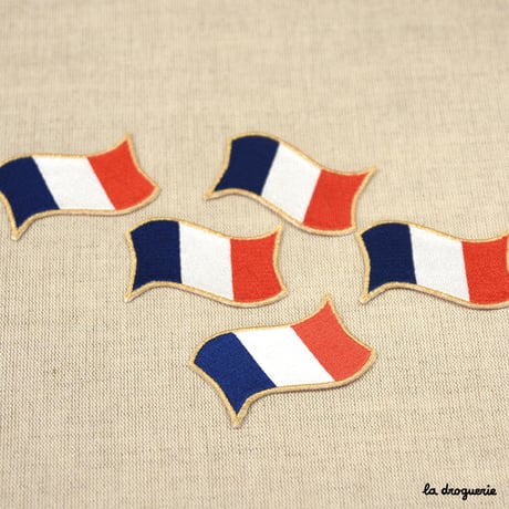 Ecusson drapeau français 60 mm  Ecusson à thermocoller 60 x 38 mm