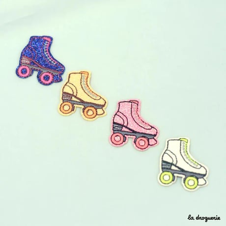 Ecusson Roller-Derby quads 38×34 mm | Ecusson à thermocoller 38×34 mm