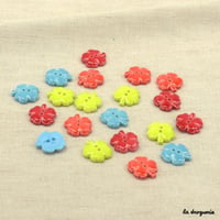 Bouton Trèfle 4 feuilles émaillé 18 mm