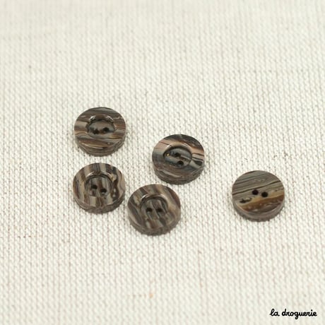 Bouton Marbré bourrelet 2 trous  | Bouton 13-12mm