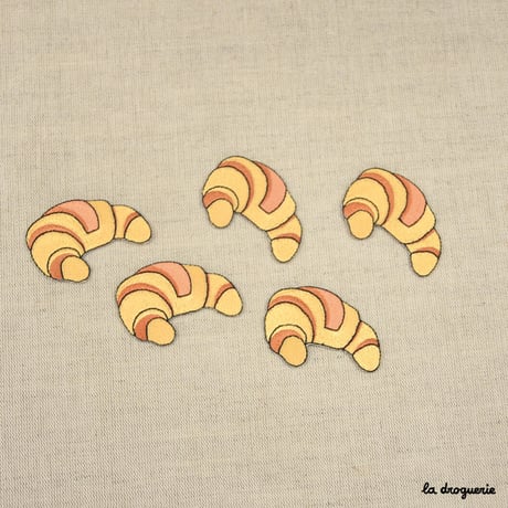 Ecusson croissant tradition 58 mm  Ecusson à thermocoller 58 x 39 mm