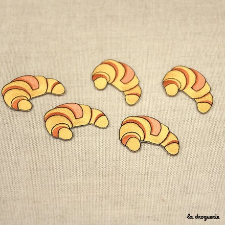 Ecusson croissant tradition 58 mm  Ecusson à thermocoller 58 x 39 mm