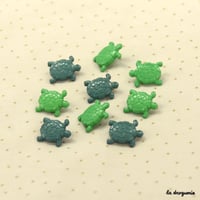 Bouton Ces bêtes tortue 18 mm