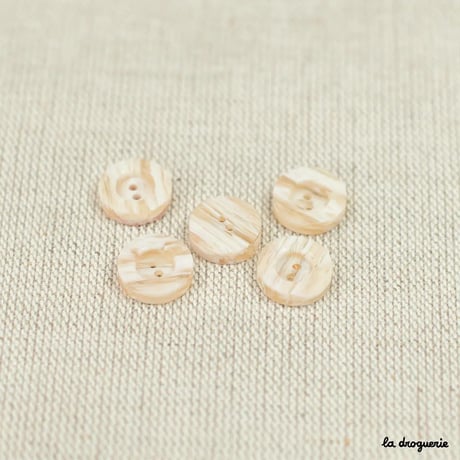 Bouton Marbré bourrelet 2 trous  | Bouton 13-12mm