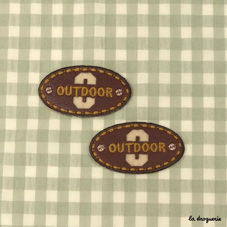 Ecusson Outdoor ovale 55 mm | Ecusson à thermocoller 55×30 mm