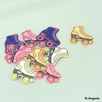 Ecusson Roller-Derby quads 38×34 mm | Ecusson à thermocoller 38×34 mm