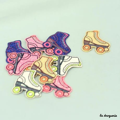 Ecusson Roller-Derby quads 38×34 mm | Ecusson à thermocoller 38×34 mm