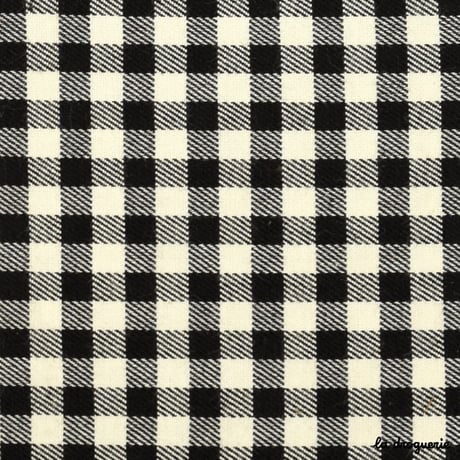 Tissu Vichy façon Lauren Bacall | 6 x 6 Noir/Ecru
