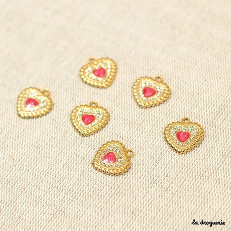 Perle Allure shiny coeur boudoir | Perle 17 x 16 mm