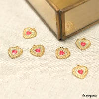 Perle Allure shiny coeur boudoir | Perle 17 x 16 mm