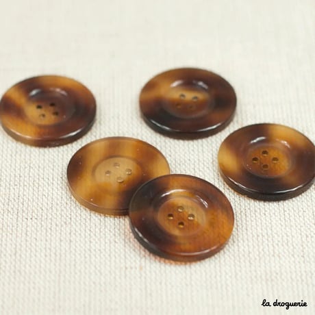 Bouton Ecaille bourrelet 4 trous L55 | Bouton 27mm