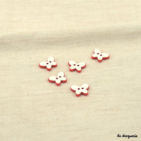 Bouton Stylisé papillon réversible 15 mm