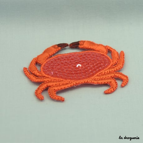 Ecusson « Crabe paillettes »