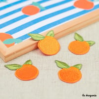 Ecusson Agrément fruit orange | Ecusson á thermocoller 46x35 mm