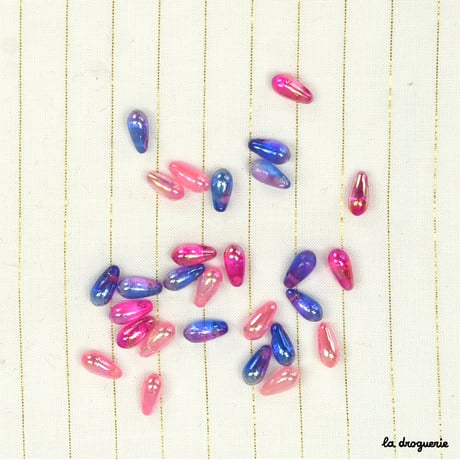 Perle Tonga goutte irisée | Perle 8x4 mm