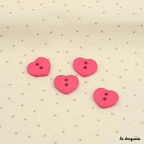 Bouton Caprice coeur 15 mm