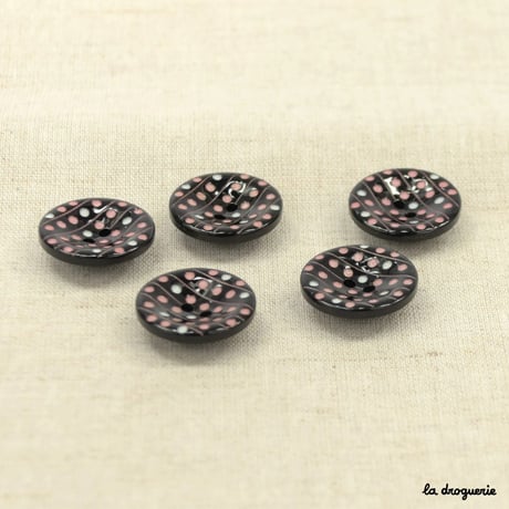 Bouton Pop pois 20 mm
