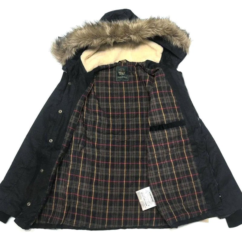 OXFORD BLUE オックスフォードブルー ファー付 オイルドジャケット