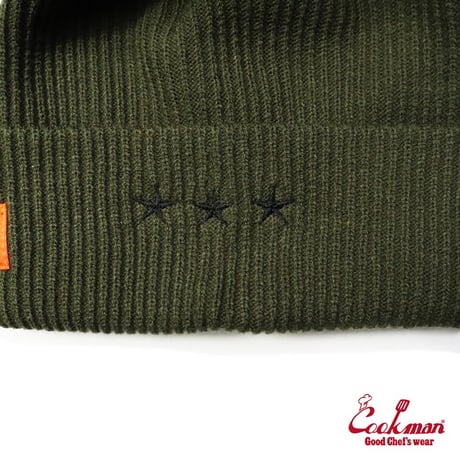 COOKMAN クックマン ニットキャップ ビーニー ニット帽 オリーブ Beanie Olive 233-23180