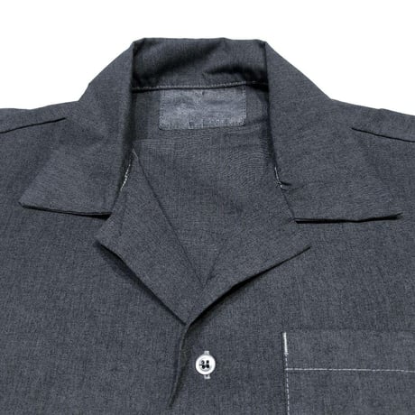 実物 未使用デッドストック 米軍 GENERAL PURPOSE SMOCK ショートスリーブ シャツ GRAY染め Waiper inc.