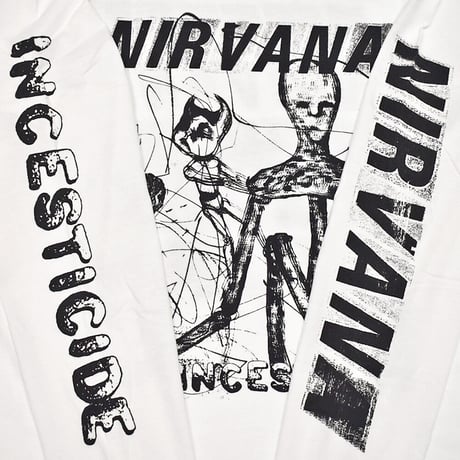 NIRVANA ニルヴァーナ ロンTEE 長袖 Tシャツ バンドTシャツ ホワイト INCESTICIDE L/S TEE