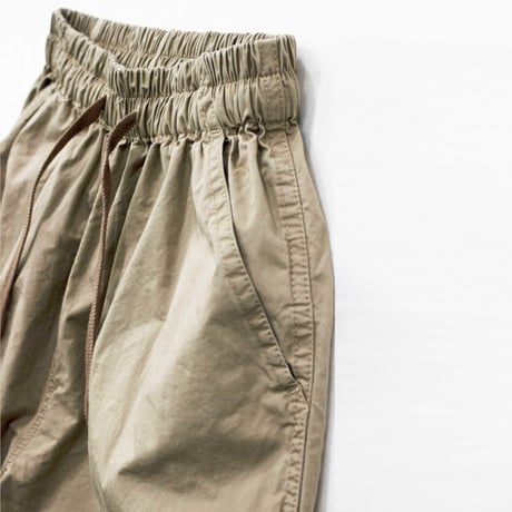 H.UNIT エイチユニット ツイルイージーパンツ ベージュ Twill easy pants H-PT107