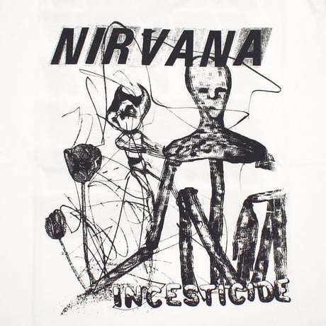 NIRVANA ニルヴァーナ ロンTEE 長袖 Tシャツ バンドTシャツ ホワイト INCESTICIDE L/S TEE