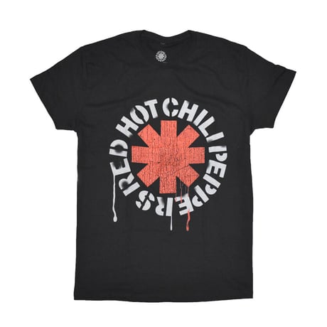 RED HOT CHILI PEPPERS レッドホットチリペッパーズ レッチリ Tシャツ バンドTシャツ ブラック Stencil S/S TEE